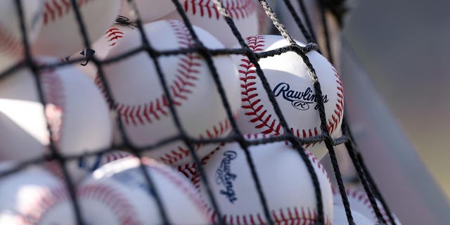 Baseballs at Dodger Stadium