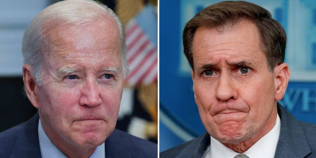 Joe Biden and John Kirby