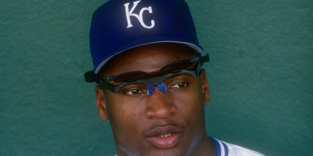 Bo Jackson in the dugout
