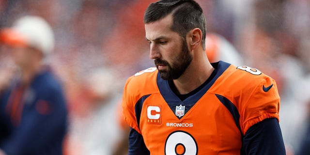 Brandon McManus looks out onto the field