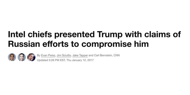 CNN dossier headline