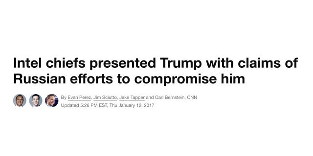 CNN dossier headline