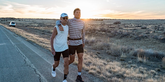 goodge at sunset with friend
