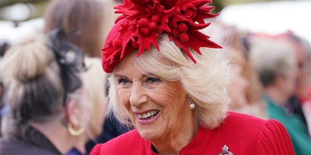 Camilla Parker Bowles meeting guests