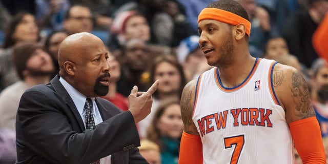 Carmelo Anthony contra los T'Wolves
