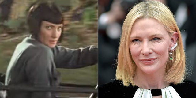 Cate Blanchett then and now split