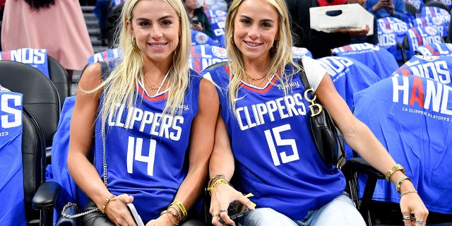 Cavinder twins at Clippers game