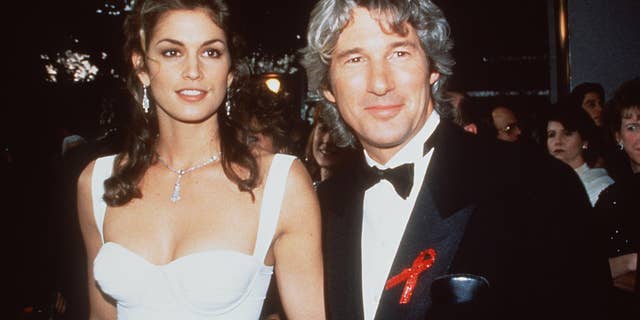 Cindy Crawford and Richard Gere at an event in 1993