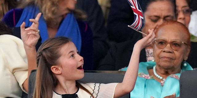 Britain's Princess Charlotte of Wales attends the Coronation Concert