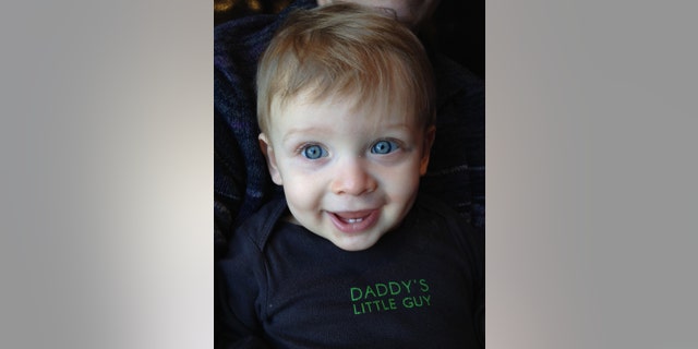 Ben Seitz wearing a "daddy's little guy" t-shirt