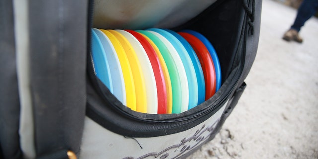 Discs in a backpack