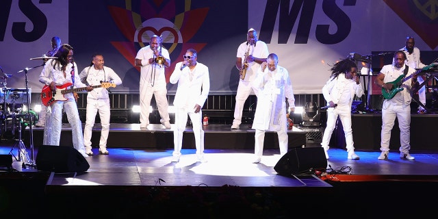 Eath Wind & Fire performing at the 28th Annual Race to Erase MS: Drive-In Gala 