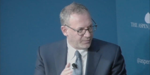 Eric Kessler, the founder and principal of Arabella Advisors, speaks during an Aspen Institute panel in December 2018.