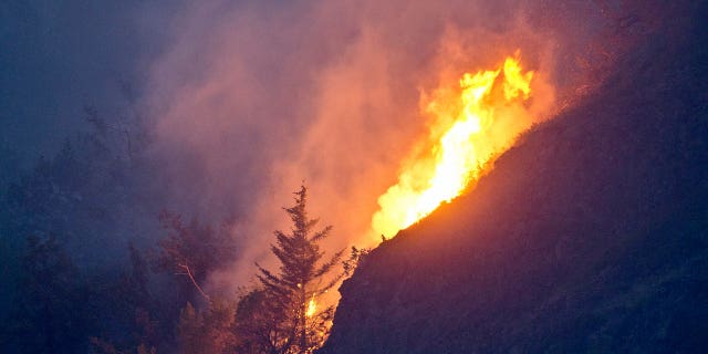 Fire in AK mountains