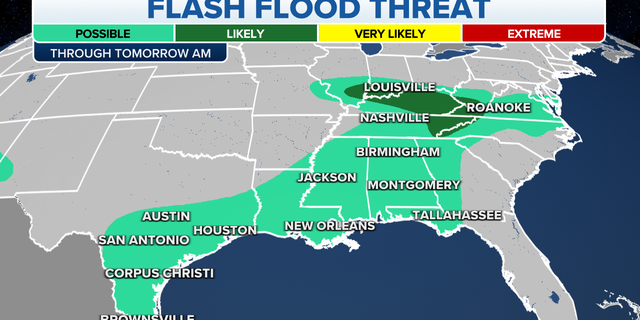 Flash flood threats