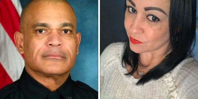 Fayetteville Officer Domingo Tavarez-Rodriguez official photo, Yenitzia Torres poses for a selfie