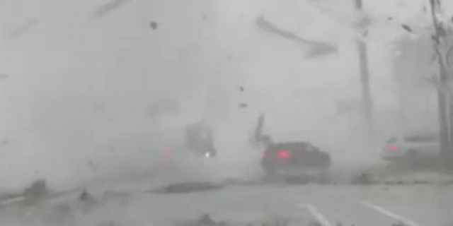 Florida tornado tosses car into the air