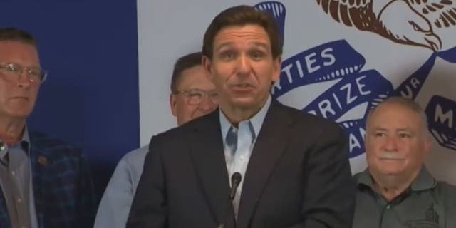 DeSantis speaking about Trump