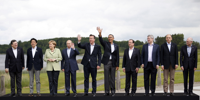 Leaders of G-8 nations in Northern Ireland in 2013