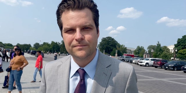 Rep. Matt Gaetz outside