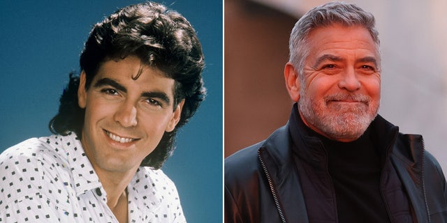 George Clooney then and now split