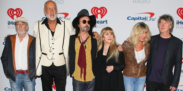 Fleetwood Mac band members at the iHeartradio Music Festival in 2018