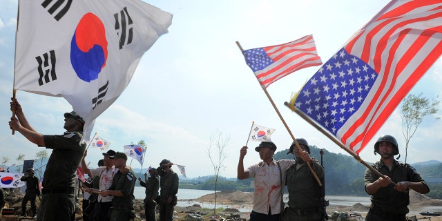 Korean War reenactment