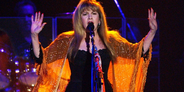 Stevie Nicks performing at The Concerts for Artist's Rights