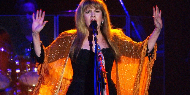 Stevie Nicks performing at The Concerts for Artist's Rights