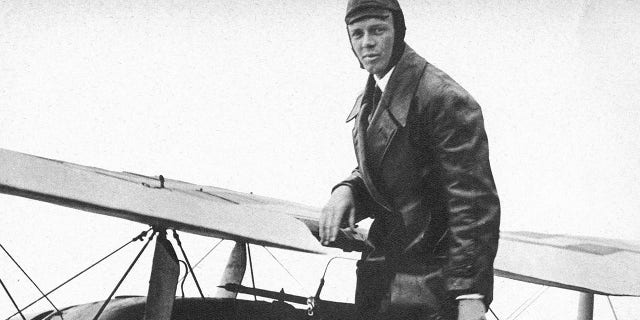 Charles Lindbergh. Plane