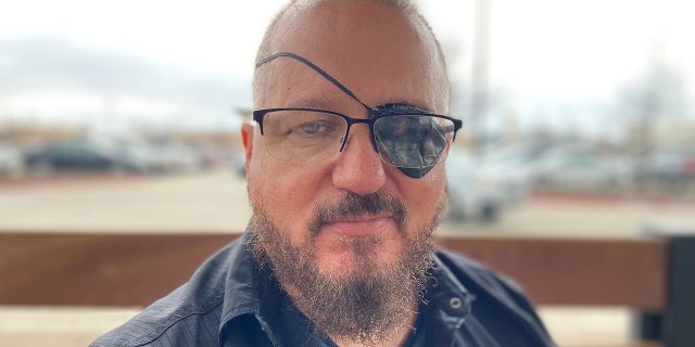 Stewart Rhodes with eyepatch