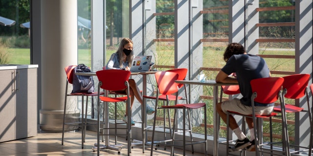 Students at the Tolley Student Center on campus at North Carolina State University in Raleigh, North Carolina, U.S.