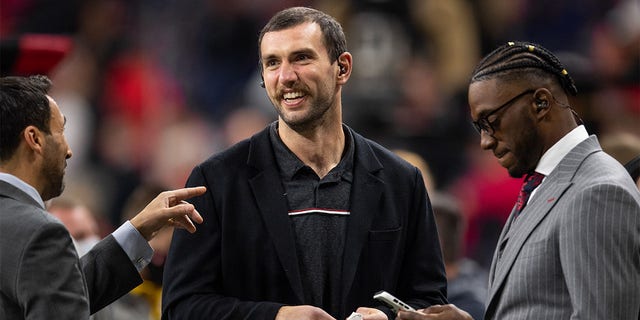 Andrew Luck at the 2022 National Championship Game