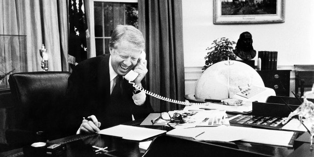 Jimmy Carter is still enjoying ice cream and meeting with family 3 months into hospice care, grandson says 7 A black and white photo of Jimmy Carter