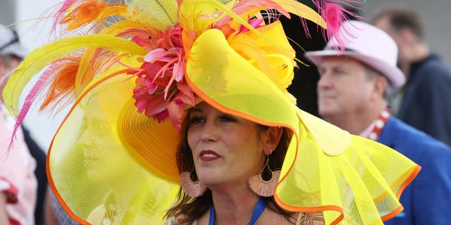 Bright yellow Derby hat