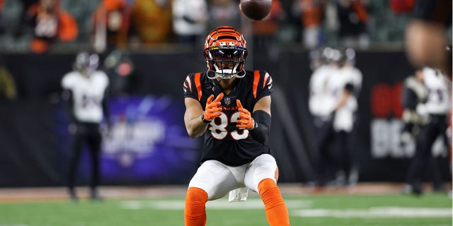 Tyler Boyd antes de jugar con los Ravens