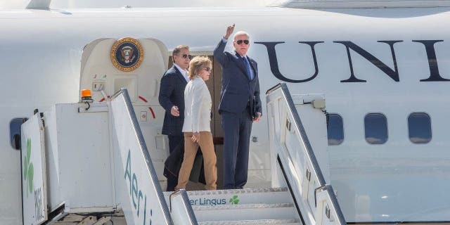 Joe Biden departs Dublin Airport