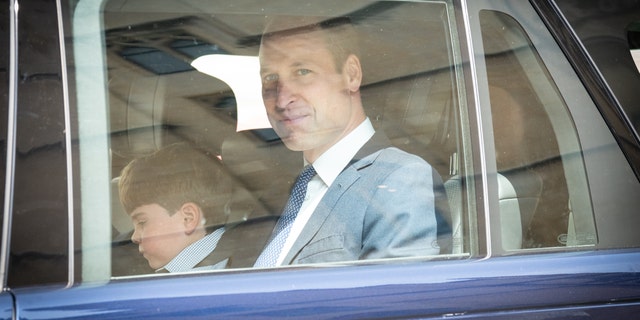 Prince William and Prince Louis