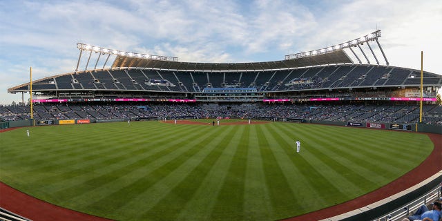 A view of Kauffman Stadium