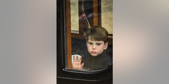 Prince Louis in carriage