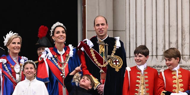 Royal family at coronation