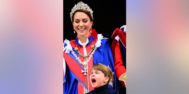 Princess Kate Prince Louis at coronation