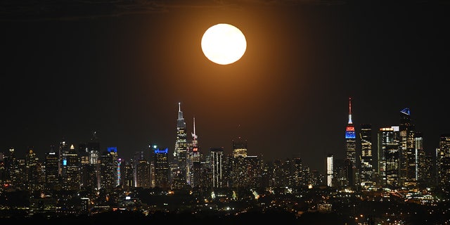 NYC skyline at night