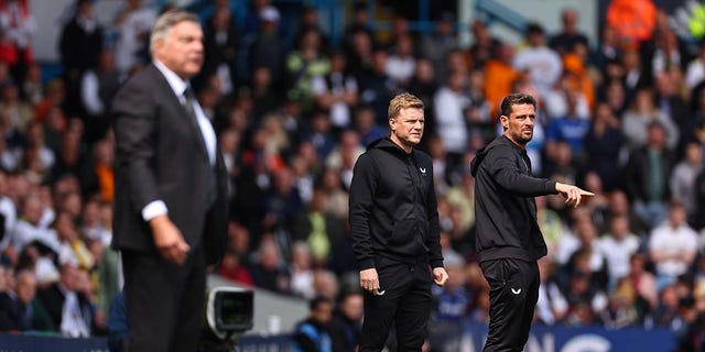 Eddie Howe on the sidelines during a Premier League match