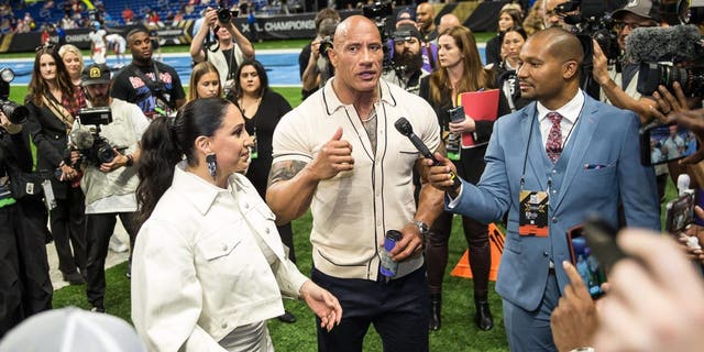Dany Garcia and Dwayne "The rock" Johnson