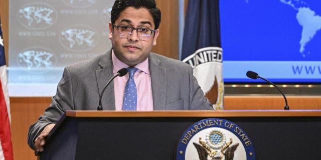 state department spokesperson deputy at podium