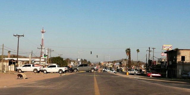 Shooting scene in the Mexican city of Ensenada