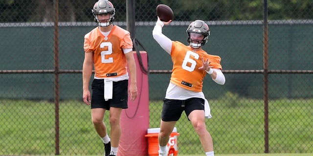 Bucs quarterback Kyle Trask during a practice