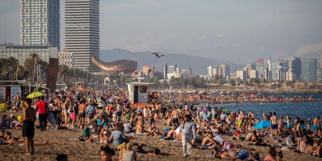 Playa en Barcelona, ​​España