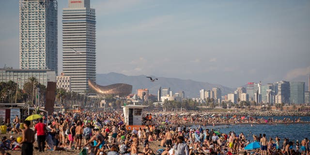 Playa en Barcelona, ​​España